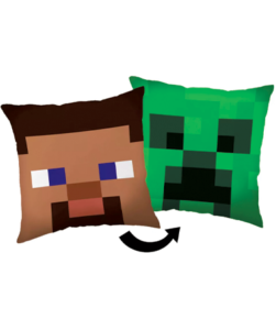 Minecraft Steve & Creeper pude 40x40cm