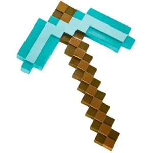 Minecraft hakke 40 cm - Plastik Diamant pickaxe