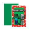 Minecraft Mobs Invitationskort - 6 stk.