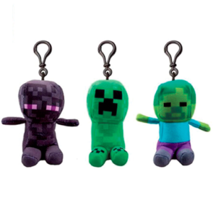 Minecraft nøgleringe - 13cm - assorteret