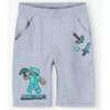Minecraft grå shorts til børn (6-12 år)