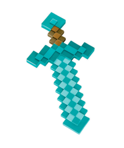Minecraft sværd 50 cm - Plastik Diamant sværd