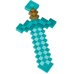Minecraft sværd 50 cm - Plastik Diamant sværd