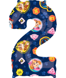 Paw Patrol 2 år ballon - 43x66 cm