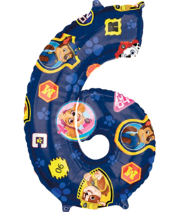 Paw Patrol 6 år ballon - 43x66 cm