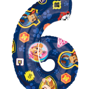 Paw Patrol 6 år ballon - 43x66 cm