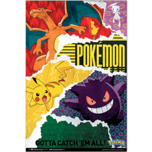 Pokemon Gotta Catch them all plakat - 61x91cm