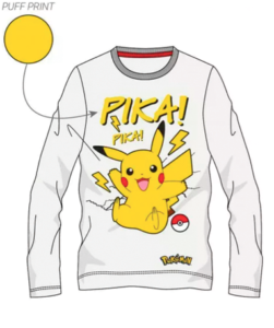 Pokemon hvid t-shirt til børn (6-12 år)