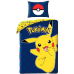 Pokemon sengetøj - Stor Pikachu - 140x200cm