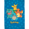 Pokemon tæppe - Starter Pokemons - 130x160cm