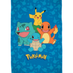 Pokemon tæppe - Starter Pokemons - 130x160cm