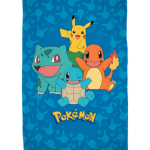 Pokemon tæppe - Starter Pokemons - 130x160cm