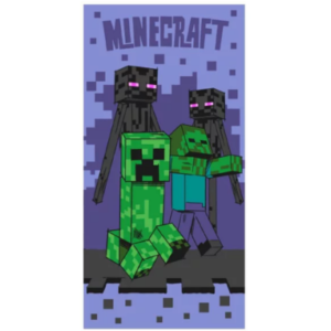 Minecraft håndklæde - Enderman, Creeper & Zombie