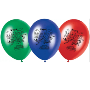 Pyjamasheltene farvede balloner - 8 stk.