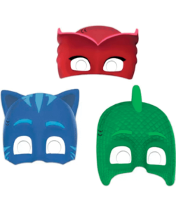 Pyjamasheltene masker - 6 stk.