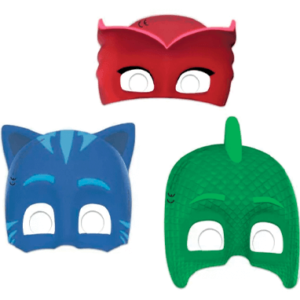 Pyjamasheltene masker - 6 stk.