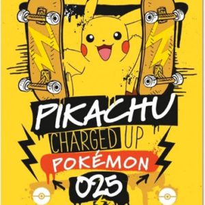 Pikachu charged up plakat- 61x91cm