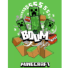 Minecraft Creeper Boom tæppe 100x150cm