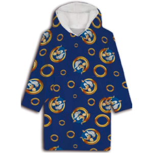 Sonic Plys Poncho Tæppe til børn