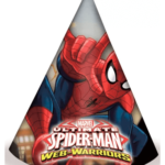 Spiderman fødselsdagshatte - 6 stk.