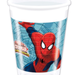 Spiderman plastikkrus - 8 stk.