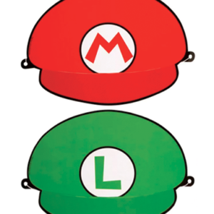 Super Mario fødselsdagshatte - 8 stk.