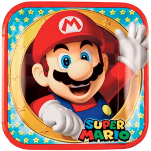 Super Mario paptallerkner - 8 stk.