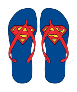 Superman badesandaler