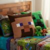 Minecraft Steve & Creeper pude 40x40cm