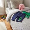 Minecraft blå shorts til børn (6-12 år)