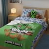 Minecraft Creeper Boom tæppe 100x150cm