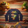 Super Mario blå langærmet t-shirt (4-10år)