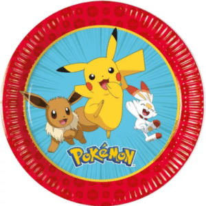 Pokémon paptallerken - Next generation - 8 stk.