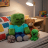 Minecraft Zombie bamse - 30 cm