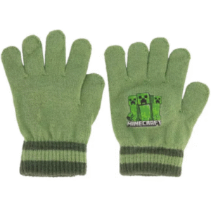 Minecraft vanter til børn - lysegrønne vanter