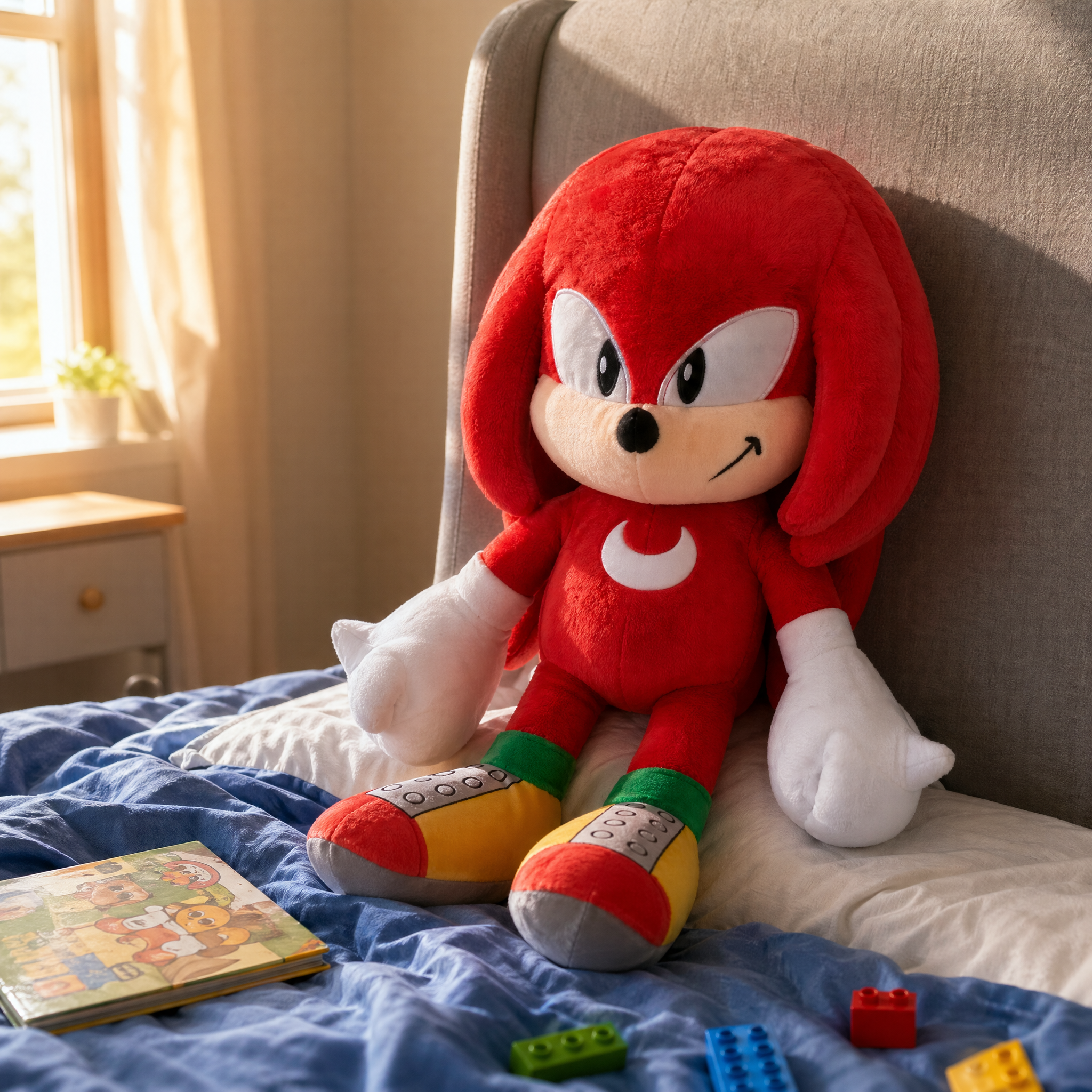 Stor Knuckles bamse - 70cm - Sonic The Hedgehog