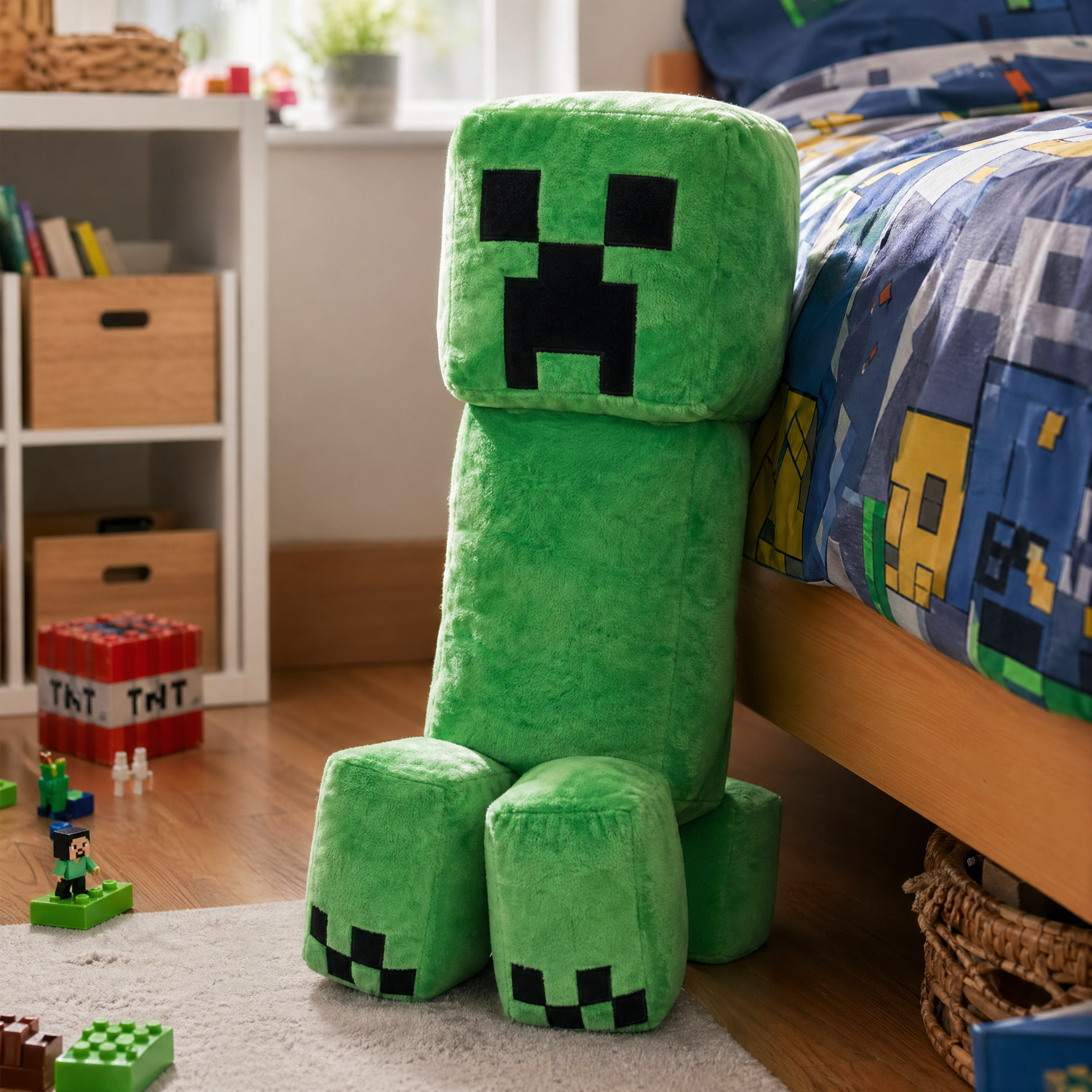 Stor Minecraft Creeper bamse 51 cm