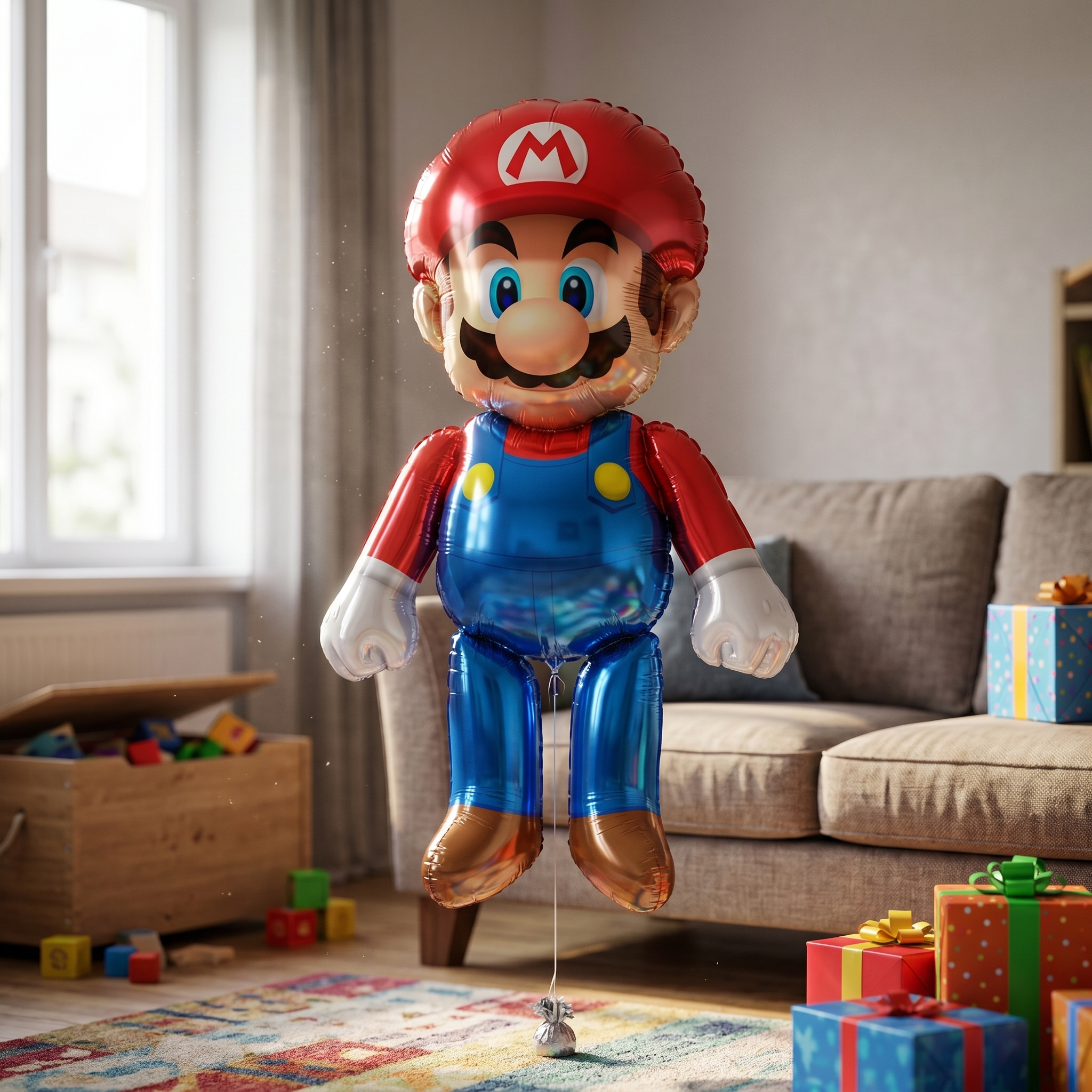 Stor Super Mario folie Ballon - 91cm