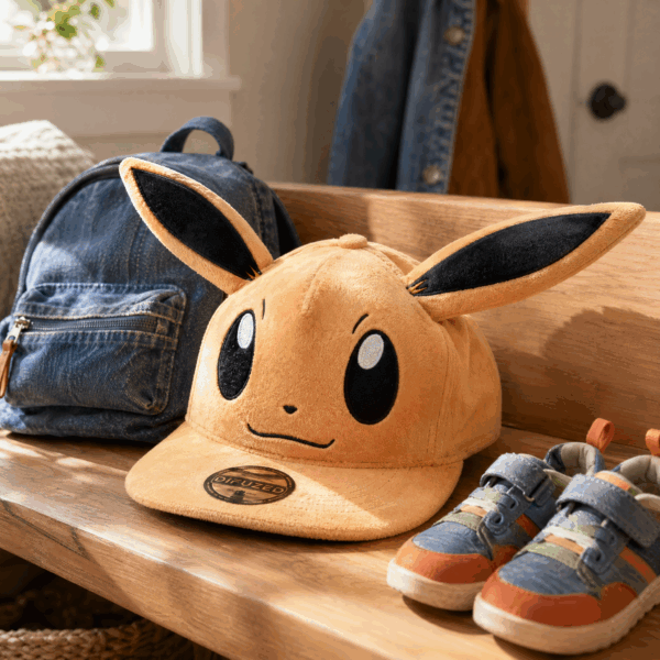 Kasket med Eevees ansigt og ører