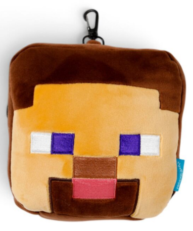 Minecraft Steve rejsepude med lynlås og maske