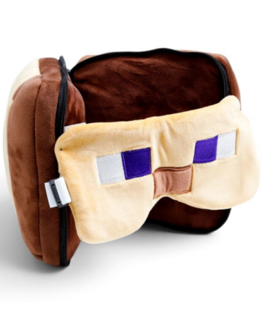 Minecraft Steve rejsepude med lynlås og maske