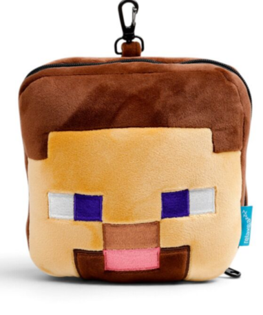 Minecraft Steve rejsepude med lynlås og maske