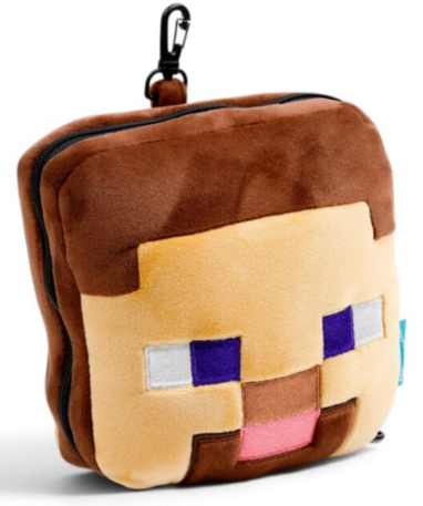 Minecraft Steve rejsepude med lynlås og maske