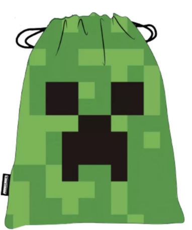 Minecraft creeper face sportstaske – Gymnastiktaske