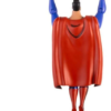 Superman actionfigur i flyvende opstilling bagfra