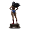 Wonder Woman statue bagfra på hvid baggrund