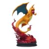 Charizard statue med ild og base