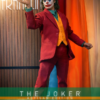 Joker samlerfigur foran farverig baggrund