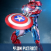 Iron Patriot med skjold i dynamisk positur