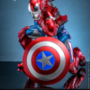 Iron Patriot i flyvende positur med skjold